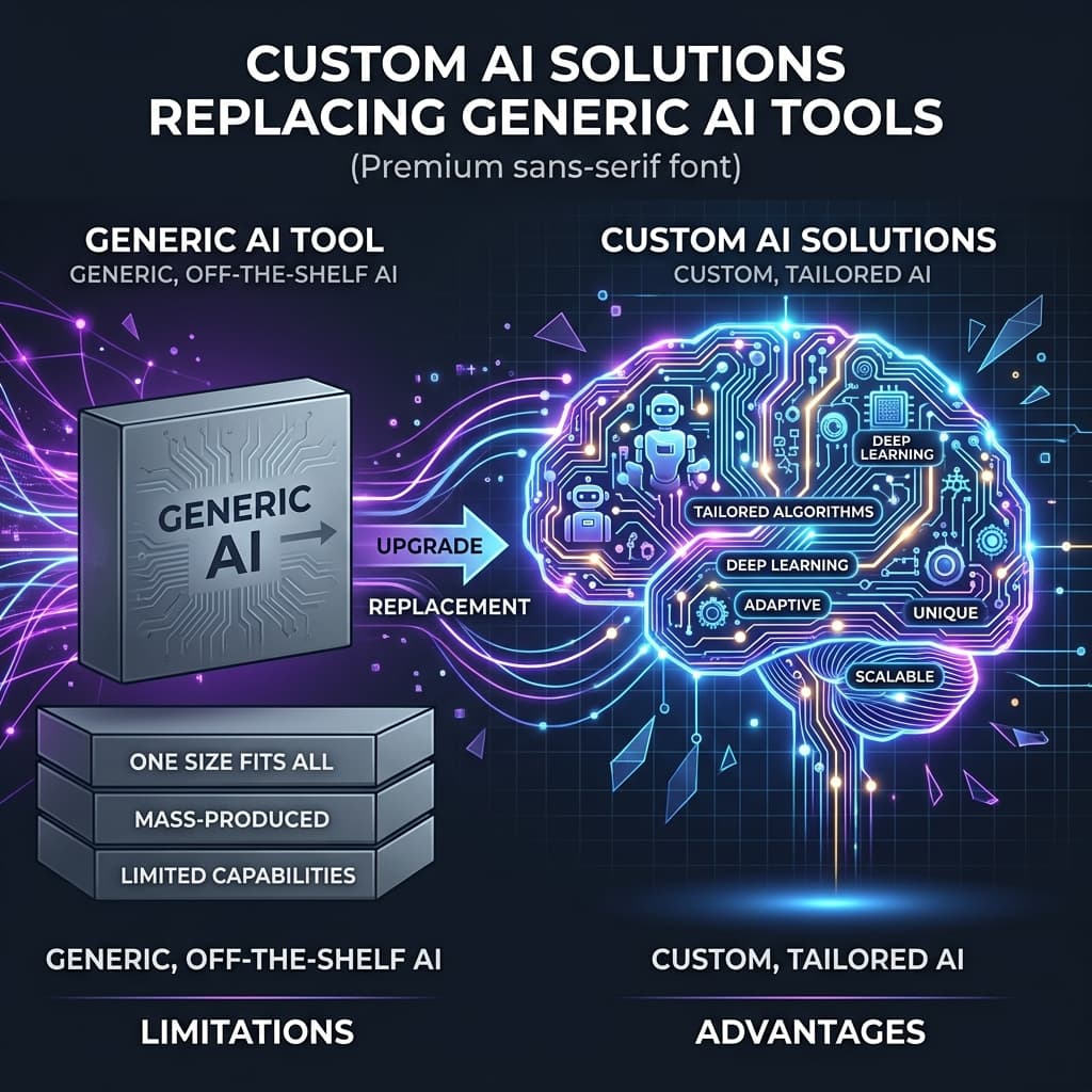 How Custom AI Solutions Are Replacing Generic AI Tools in Modern Enterprises